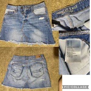 American Eagle denim skirt, only worn a 3x!